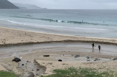 浮力のあるボードで少し。